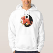 Yin-yang Roter Drache Hoodie (Vorderseite)