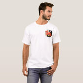 Yin-yang Roter Drache T-Shirt (Vorne ganz)