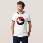 Yin Yang roter Karate TYP 1 T-Shirt (Vorne ganz)