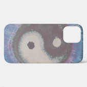 Yin Yang Round Gefärbte Krawatte Case-Mate iPhone Hülle (Rückseite (Horizontal))