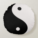 Yin Yang Round Throw Kissen<br><div class="desc">Fügen Sie diese wunderbare Konversationsstarter zu Ihrem Dekor~ Karo aus unseren anderen Yin Yang Produkten!</div>