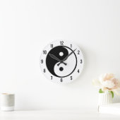Yin Yang Runde Wanduhr (Zuhause)