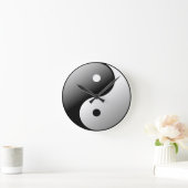 Yin Yang Runde Wanduhr (Zuhause)