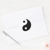 Yin Yang Runder Aufkleber (Umschlag)