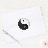 Yin Yang Runder Aufkleber (Umschlag)