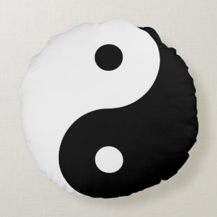 "YIN YANG " RUNDES KISSEN
