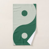 Yin Yang Sage Green Badhandtuch Set (Handtuch)