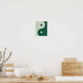 Yin Yang Sage Green Poster (Küche)