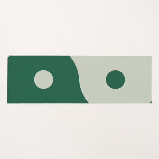 Yin Yang Sage Green Yogamatte (Vorderseite (Horizontal))