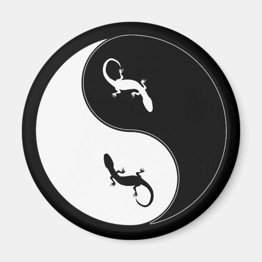 Yin Yang Salamander Magnet (Vorne)