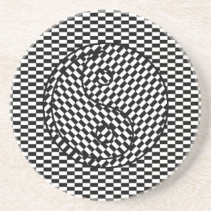 Yin Yang Sandstein Untersetzer