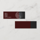 Yin Yang Sandstone Visitenkarte (Vorne/Hinten)