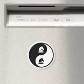 Yin Yang Schess Magnet (In Situ (Geschirrspüler))