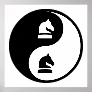 Yin Yang Schess Poster