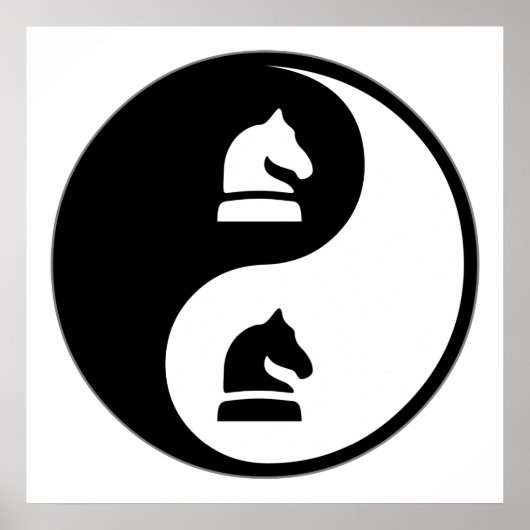 Yin Yang Schess Poster (Vorne)