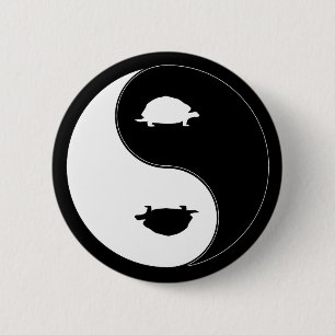 Yin Yang Schildkröte Button