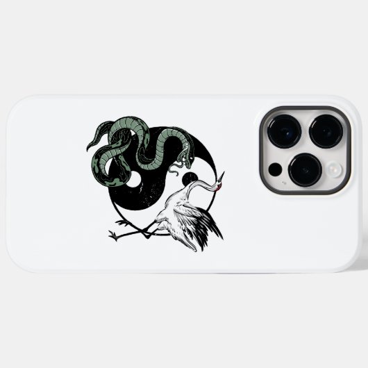 Yin-Yang-Schlange und Kransymbol Case-Mate iPhone Hülle (Rückseite (Horizontal))