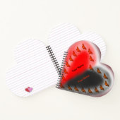 Yin Yang Schmetterlinge Herz Notizblock (Innenseite)