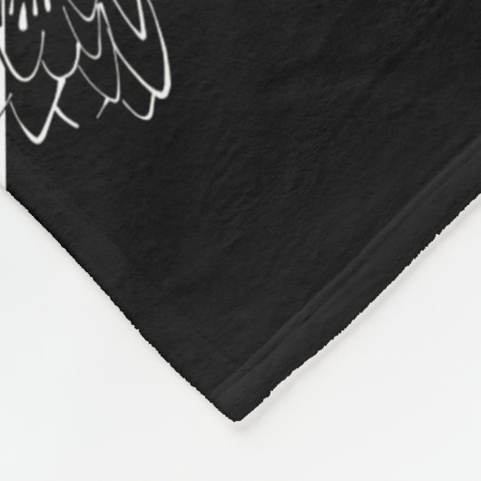 Yin Yang Schwarz-weiß Lotus Blossom Fleecedecke (Ecke)