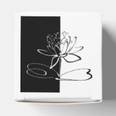 Yin Yang Schwarz-weiß Lotus Blossom Geschenkschachtel (Oben)