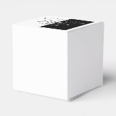 Yin Yang Schwarz-weiß Lotus Blossom Geschenkschachtel (Rückseite)