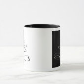 Yin Yang Schwarz-weiß Lotus Blossom Tasse (Zentrum)
