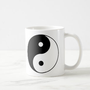 Yin Yang Schwarz-weißer klassischer Symbol-Entwur Kaffeetasse