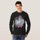 Yin Yang schwarzer T - Shirt (Vorne ganz)