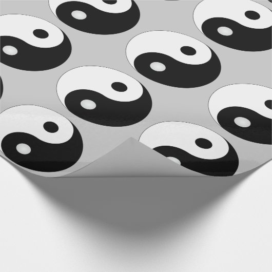 YIN YANG (SCHWARZWEISS) Packpapier (Ecke)