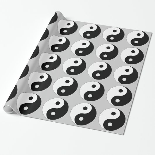 YIN YANG (SCHWARZWEISS) Packpapier (Ungerollt)