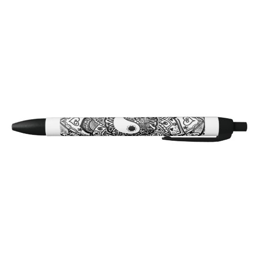 yin Yang-Schwarzweiss-Stift Kugelschreiber (Unterseite)
