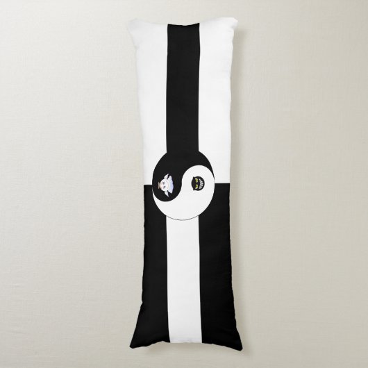 Yin Yang Seitenschläferkissen (Vorderseite Vertikal)
