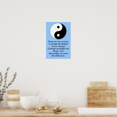 Yin Yang Serenity Gebet Poster (Küche)