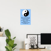 Yin Yang Serenity Gebet Poster (Heimbüro)