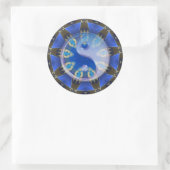 Yin Yang Serpent Circle Mandala Sticker (Tasche)