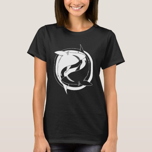 Yin Yang Shark T-Shirt (Vorderseite)