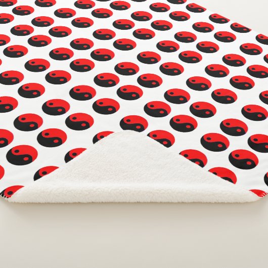Yin Yang Sherpa Blanket Sherpadecke (3/4)