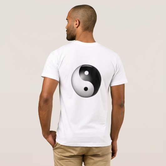 Yin-Yang-Shirt T-Shirt (Schwarz voll)
