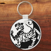 YIN YANG SHOTOKAN TIGER SCHLÜSSELANHÄNGER (Vorderseite)