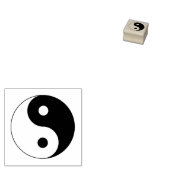 Yin Yang Sign Gummistempel (Stempel)