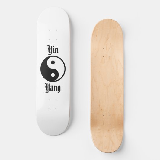 Yin Yang Skateboard (Vorderseite)