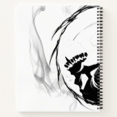 Yin-Yang Skull Spiral Sketchpad Notizblock (Rückseite)