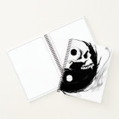 Yin-Yang Skull Spiral Sketchpad Notizblock (Innenseite)