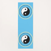 Yin Yang Sky Blue Workout, Pilates und Yogamatte (Vorderseite)