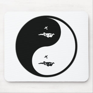 Yin Yang Skydiving Mousepad