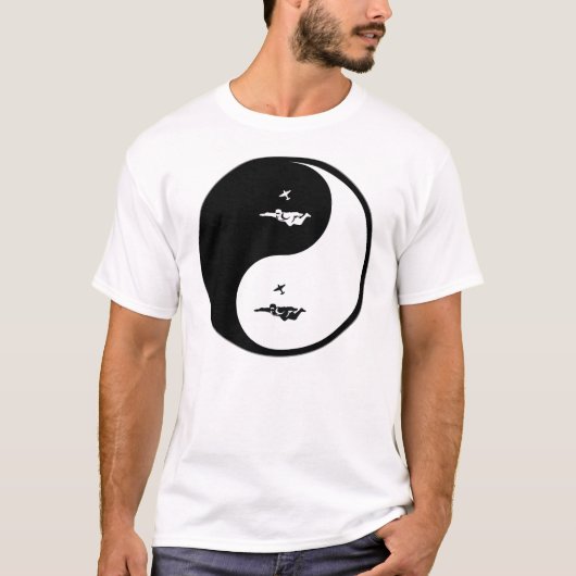 Yin Yang Skydiving T-Shirt (Vorderseite)
