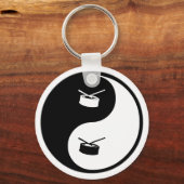 Yin Yang Snare Drum Schlüsselanhänger (Vorderseite)