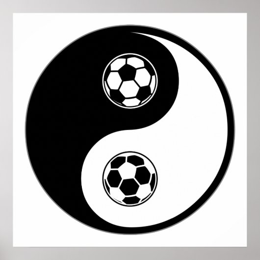 Yin Yang Soccer Poster (Vorne)