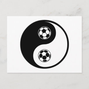 Yin Yang Soccer Postkarte