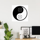 Yin Yang Softball Poster (Heimbüro)